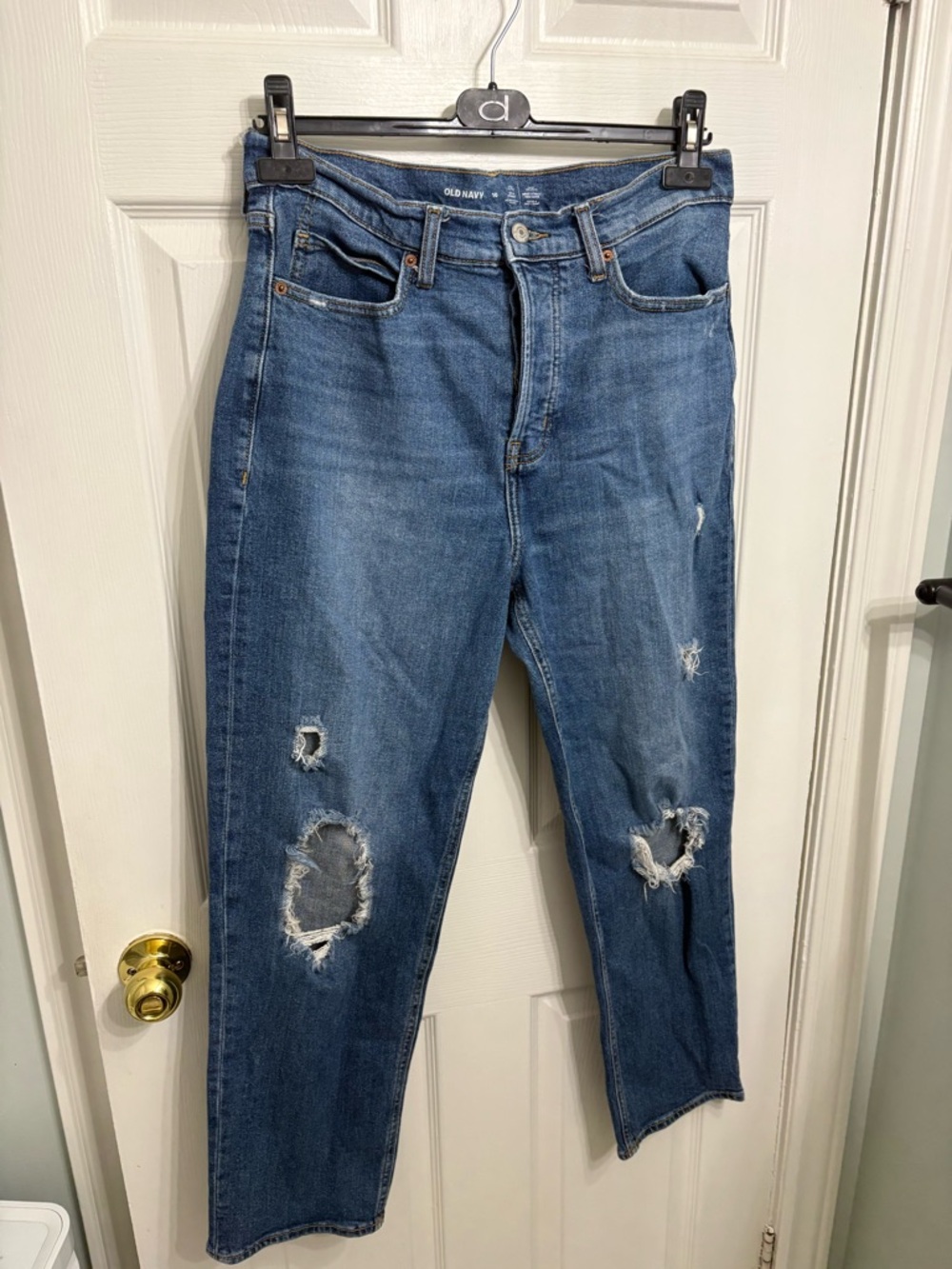 Old Navy Sky High Straight Jeans